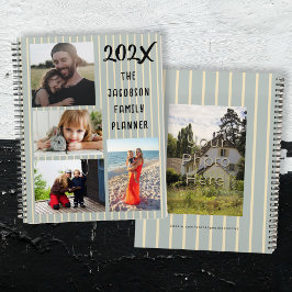 Fünf-Foto-Personalisierter Familienplaner Planer