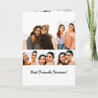 Fünf FotoCollage Best Friends Celebration Card Einladung