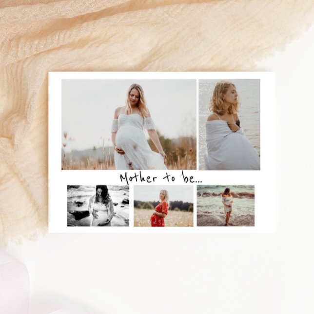 Fünf Fotos sammeln Mutter, um schwanger zu werden Ankündigung (Von Creator hochgeladen)