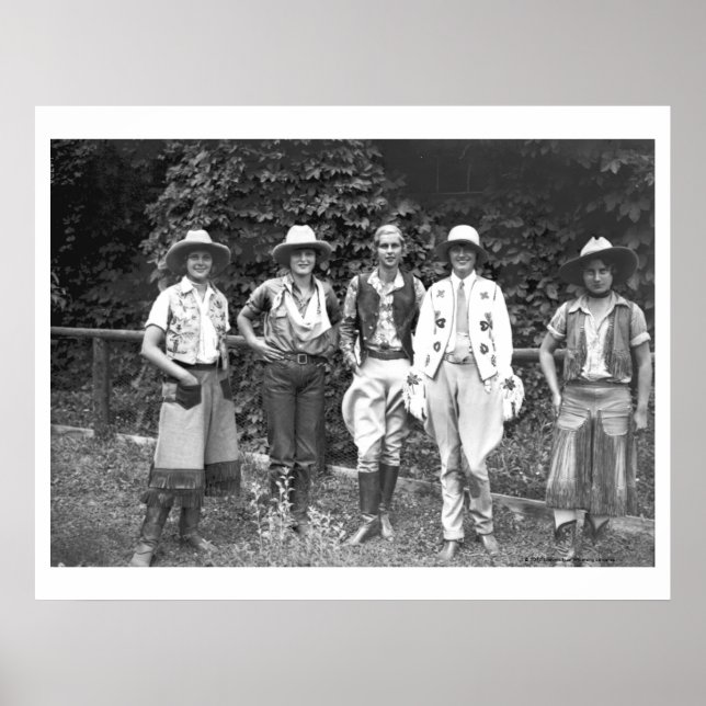 Fünf Frauen auf der Ranch des Typs Poster (Vorne)