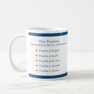 Fünf Freiheiten Kaffeetasse