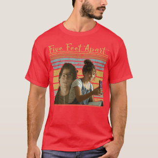 Fünf Fuß auseinander Romantik Liebesgeschichte T-Shirt