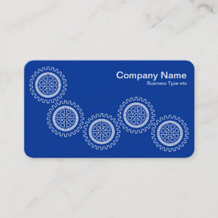 Fünf Gänge - Navy Blue - Grau zurück Visitenkarte