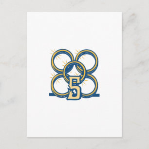 Fünf Gold Rings! Postkarte