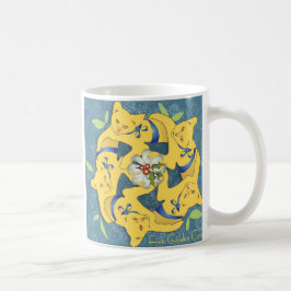 Fünf goldene Katzen... Feiertage Tasse