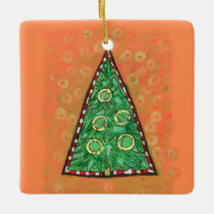 Fünf goldene Ringe Weihnachtsschmuck