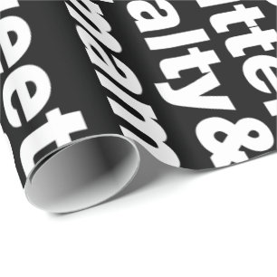 Fünf Grundgeschmacksrichtungen Geschenkpapier