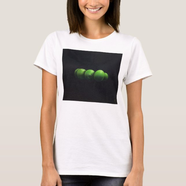 Fünf grüne Äpfel T-Shirt (Vorderseite)