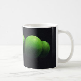 Fünf grüne Äpfel Tasse