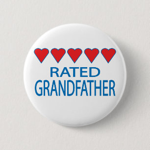 Fünf-Herz-Großvater Button