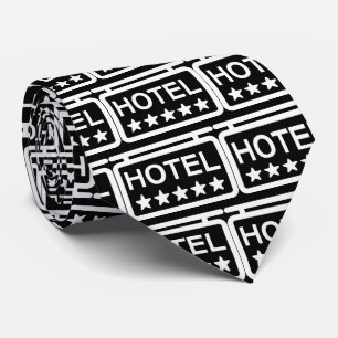Fünf Hotel-Symbol Krawatte