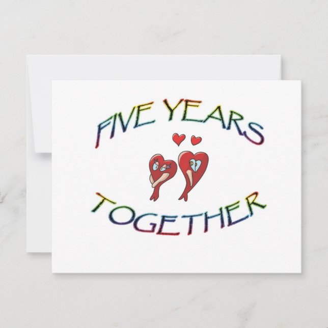 FÜNF JAHRE GEMEINSAM (Vorderseite)