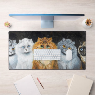Fünf Katzen, Louis Wain Schreibtischunterlage