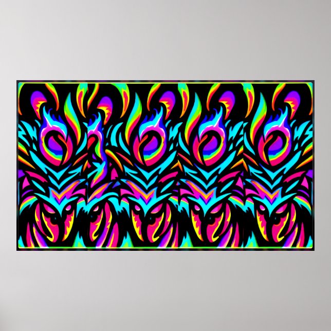 Fünf - Ken Gage Abstrakt Poster (Vorne)