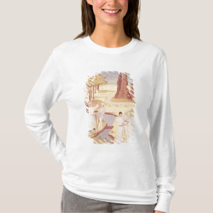 Fünf Leute, die Gartenentwurf besprechen T-Shirt