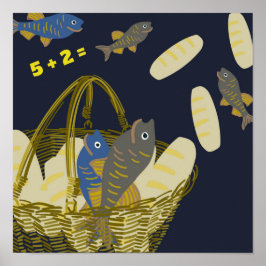 Fünf Loves, zwei Fische Poster