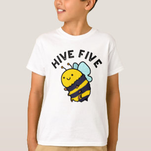 Fünf lustige High Five Bee Pun T-Shirt