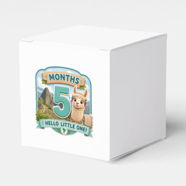 Fünf Monate kleine Abenteuer-Meilenstein Geschenkschachtel (Vorderseite)