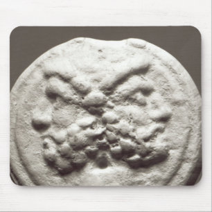 Fünf Münzen, die Janus, Jupiter darstellen Mousepad