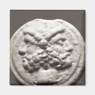 Fünf Münzen mit Janus, Jupiter Magnet