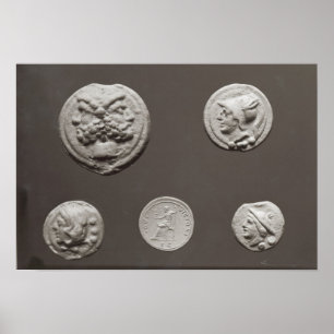 Fünf Münzen Poster