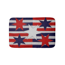 Fünf patriotische Sterne u. Streifen