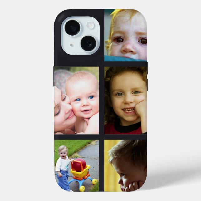 Fünf persönliche Fotos personalisieren Case-Mate iPhone Hülle (Rückseite)