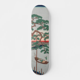Fünf Pines am Onagi-Kanal Vintag Ukiyo-e-Japanisc Skateboard