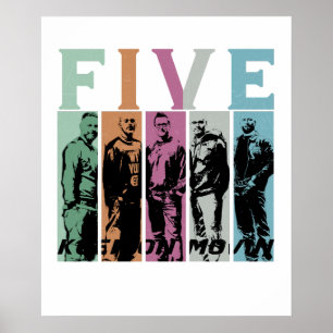 Fünf  poster