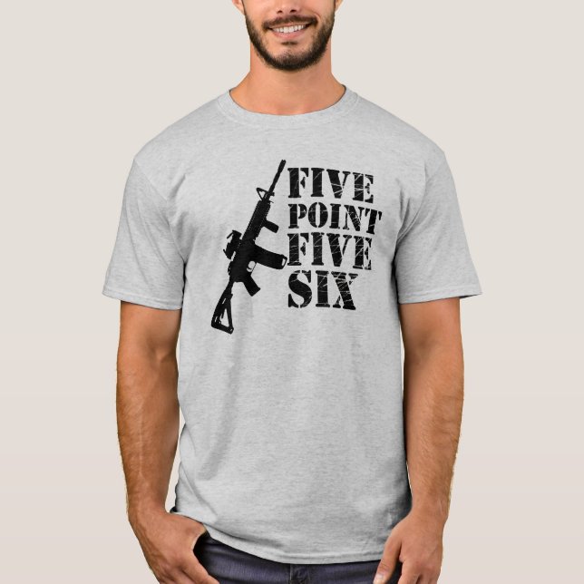 Fünf Punkt fünf sechs Gewehr-T - Shirt (Vorderseite)
