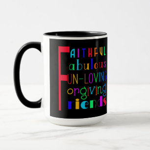 Fünf Regeln der Freundschaft Tasse