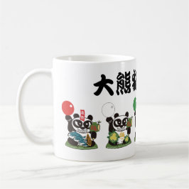 Fünf Riesen-Panda-Götter Kaffeetasse