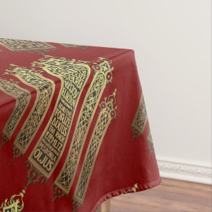 Fünf Ringe Das Cut-Out-Stift-Motiv des Pentateuch  Tischdecke