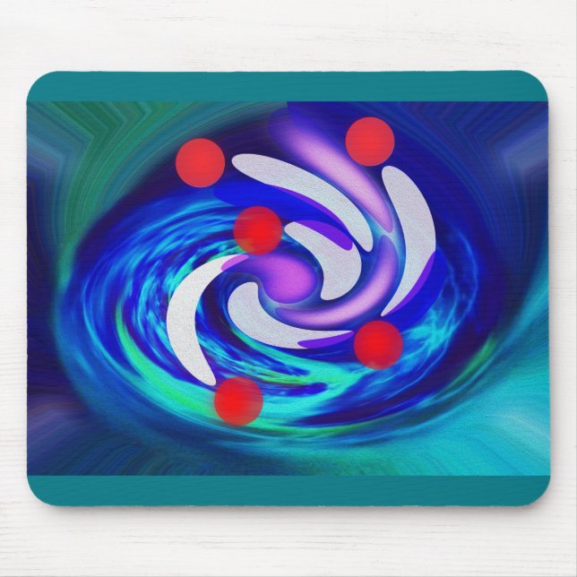 Fünf rote Sterne Mousepad (Vorne)