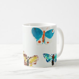 Fünf Schmetterlinge, Redon Kaffeetasse