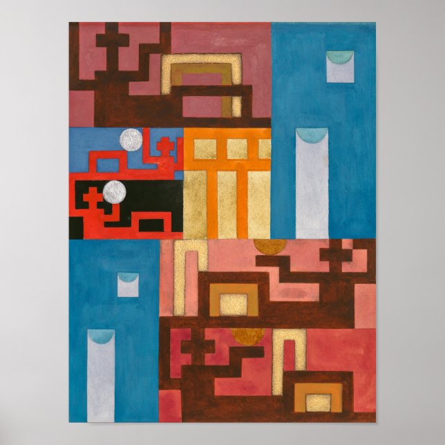 Fünf-Seiten-Zahlen | Sophie Taeuber-Arp | Poster (Vorne)