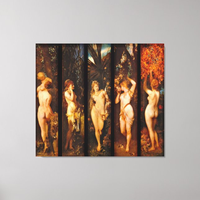 Fünf Sinne 1872 Leinwanddruck (Vorderseite)