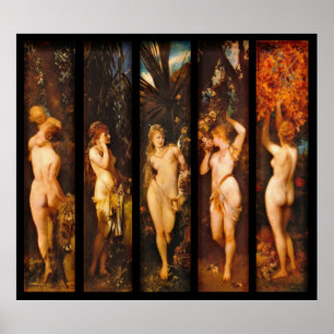 Fünf Sinne 1872 Poster