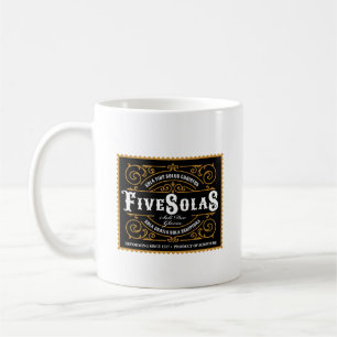 Fünf Solas Kaffeetasse