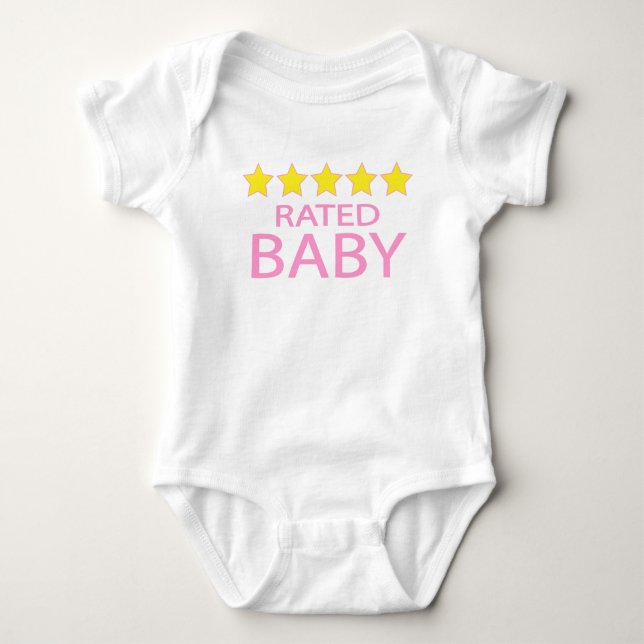 Fünf-Sterne-Baby Baby Strampler (Vorderseite)