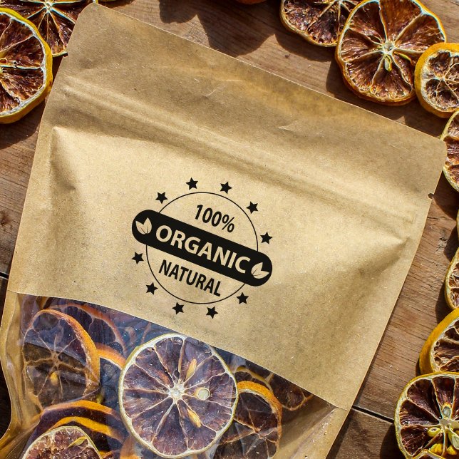 Fünf-Sterne-Bioprodukt, Ökologisch Gummistempel (Von Creator hochgeladen)