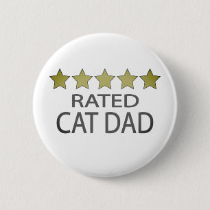 Fünf-Sterne-Cat-Vater Button