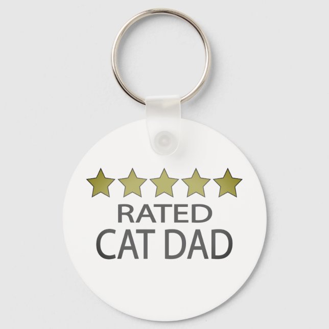 Fünf-Sterne-Cat-Vater Schlüsselanhänger (Vorderseite)