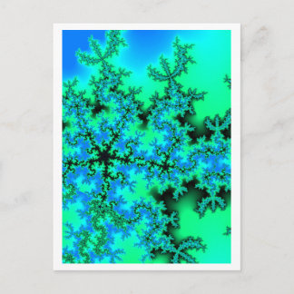 Fünf-Sterne-Fraktal 2 Postkarte