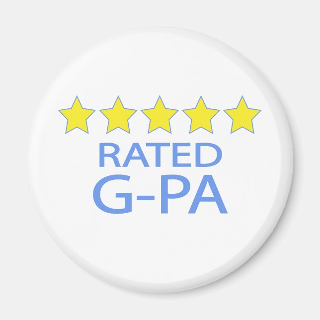 Fünf Sterne G-Pa Magnet (Vorne)