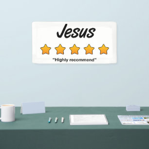 Fünf-Sterne-Jesus Banner