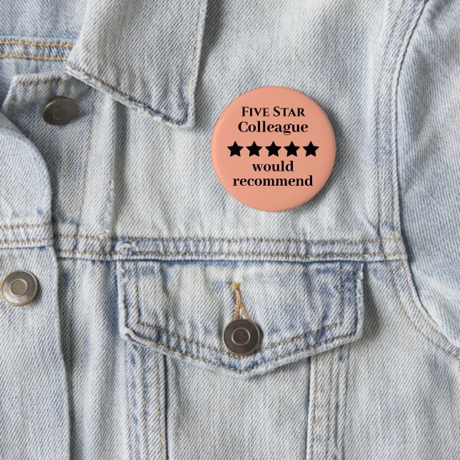 Fünf-Sterne-Kollegen-Button-Abzeichen Empfohlen Button (Beispiel)