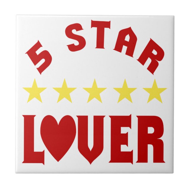 Fünf-Sterne-Lover Fliese (Vorderseite)
