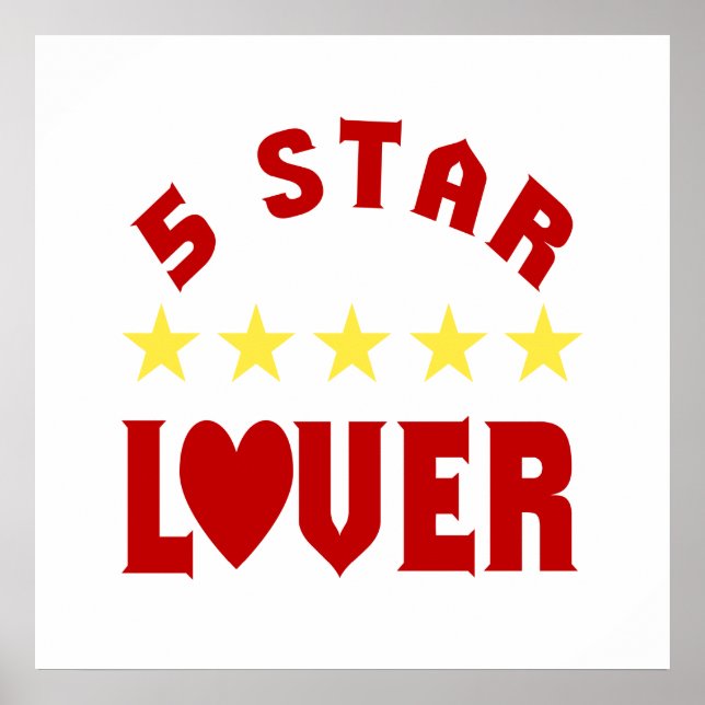 Fünf-Sterne-Lover Poster (Vorne)