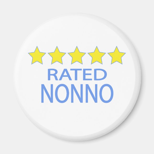 Fünf Sterne Nonno Magnet (Vorne)